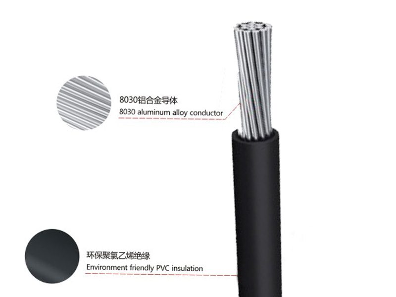 Rated voltage 450 / 750V aluminum alloy conductor environment friendly PVC insul